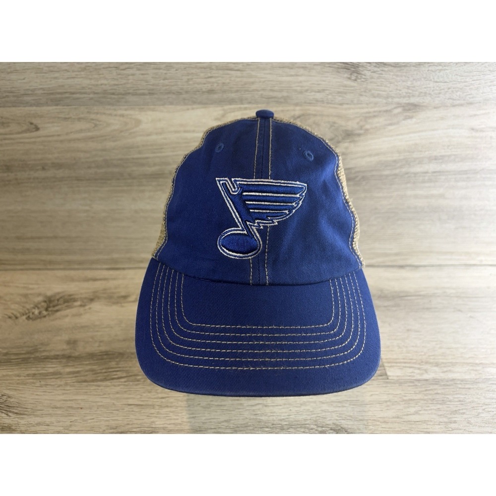 47 Brand St Louis Blues Mesh SnapBack Hat Cap Hockey NHL Adjustable
